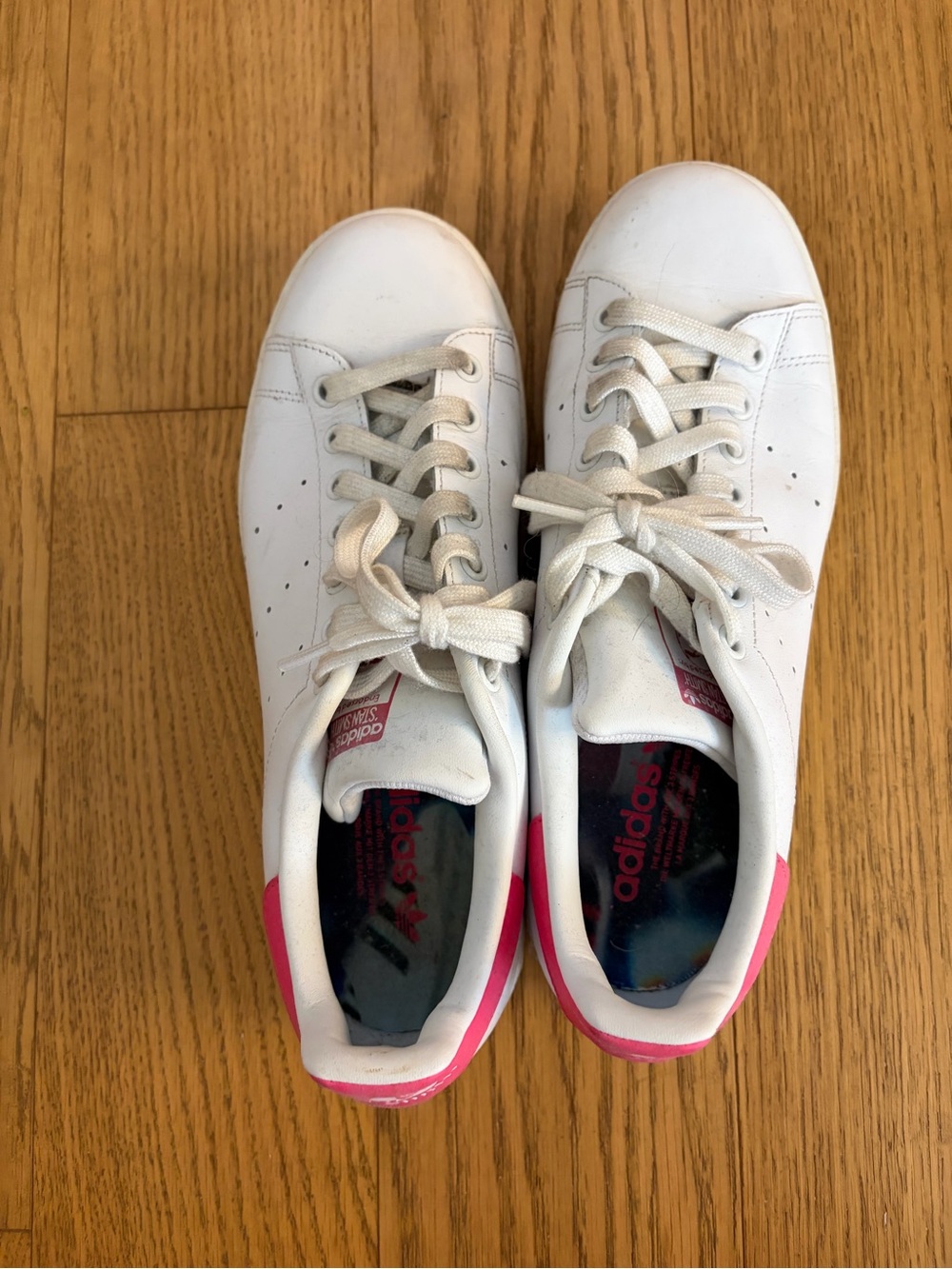 adidas stan smiths White and Pink Sneakers
